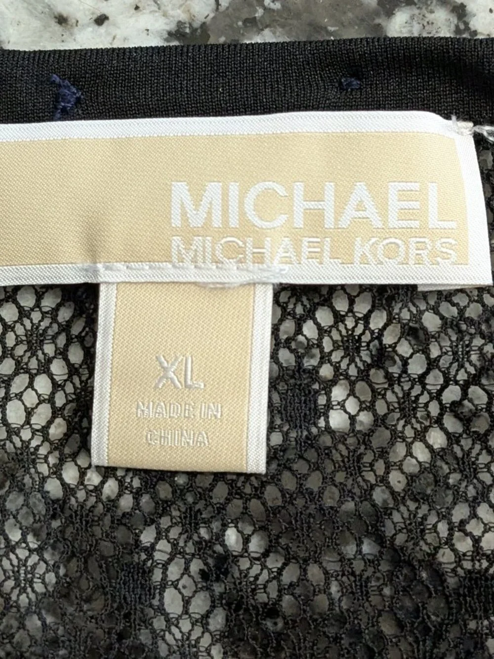 Michael Kors Women's Top Blouse  Size XL Black